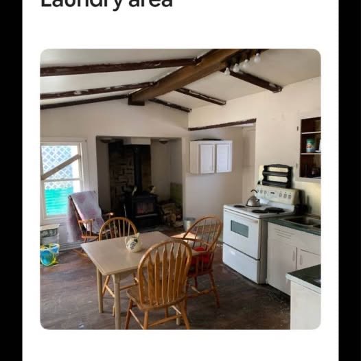 Ocean View — laundry and kitchen area